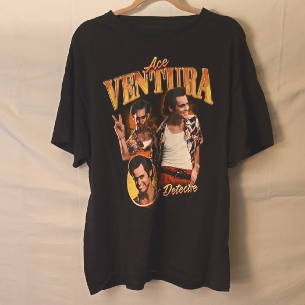 Ace Ventura Pet Detective Black Graphic T-Shirt